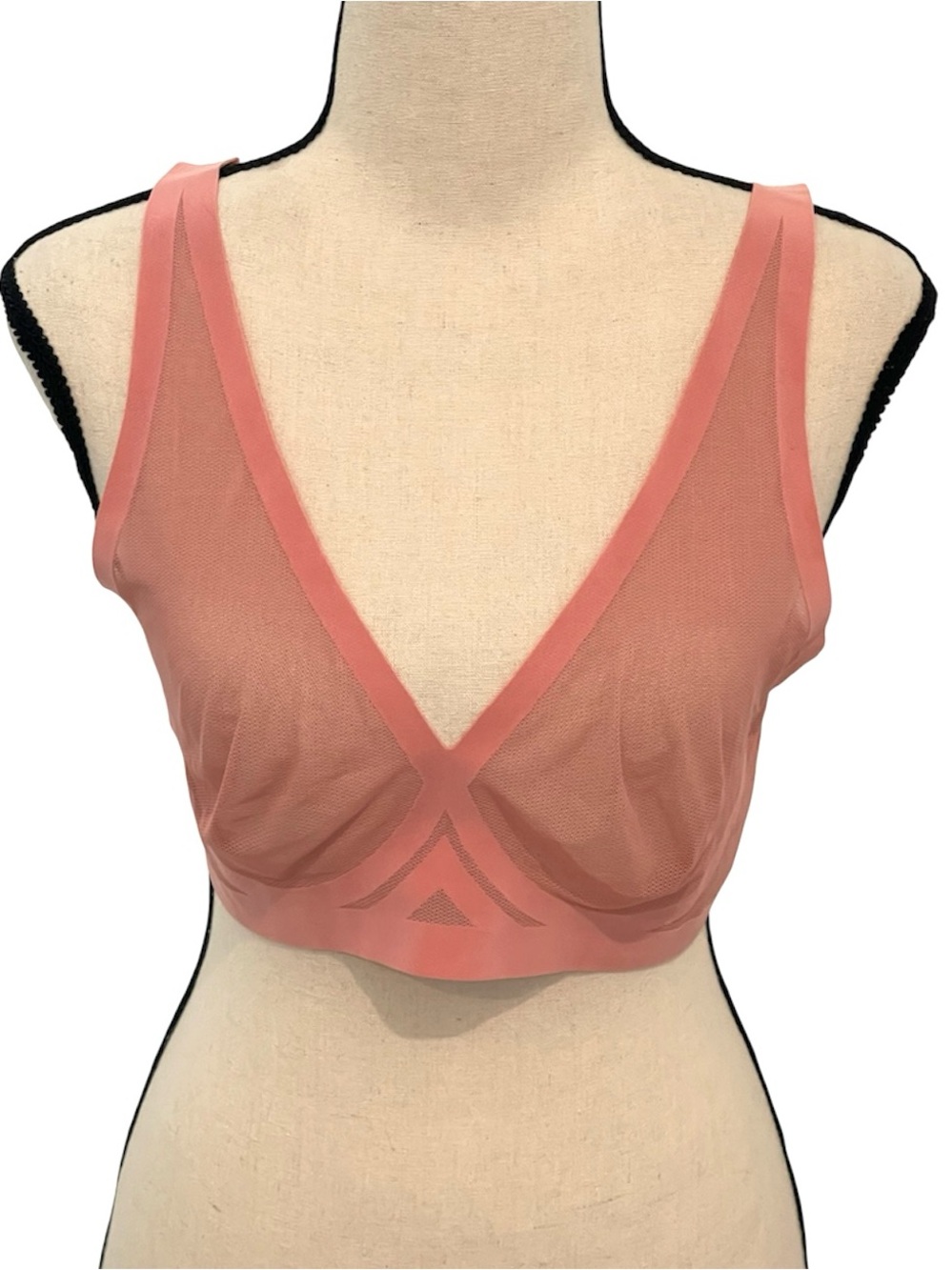 EBY | NWT Mesh salmon color bra Sz L